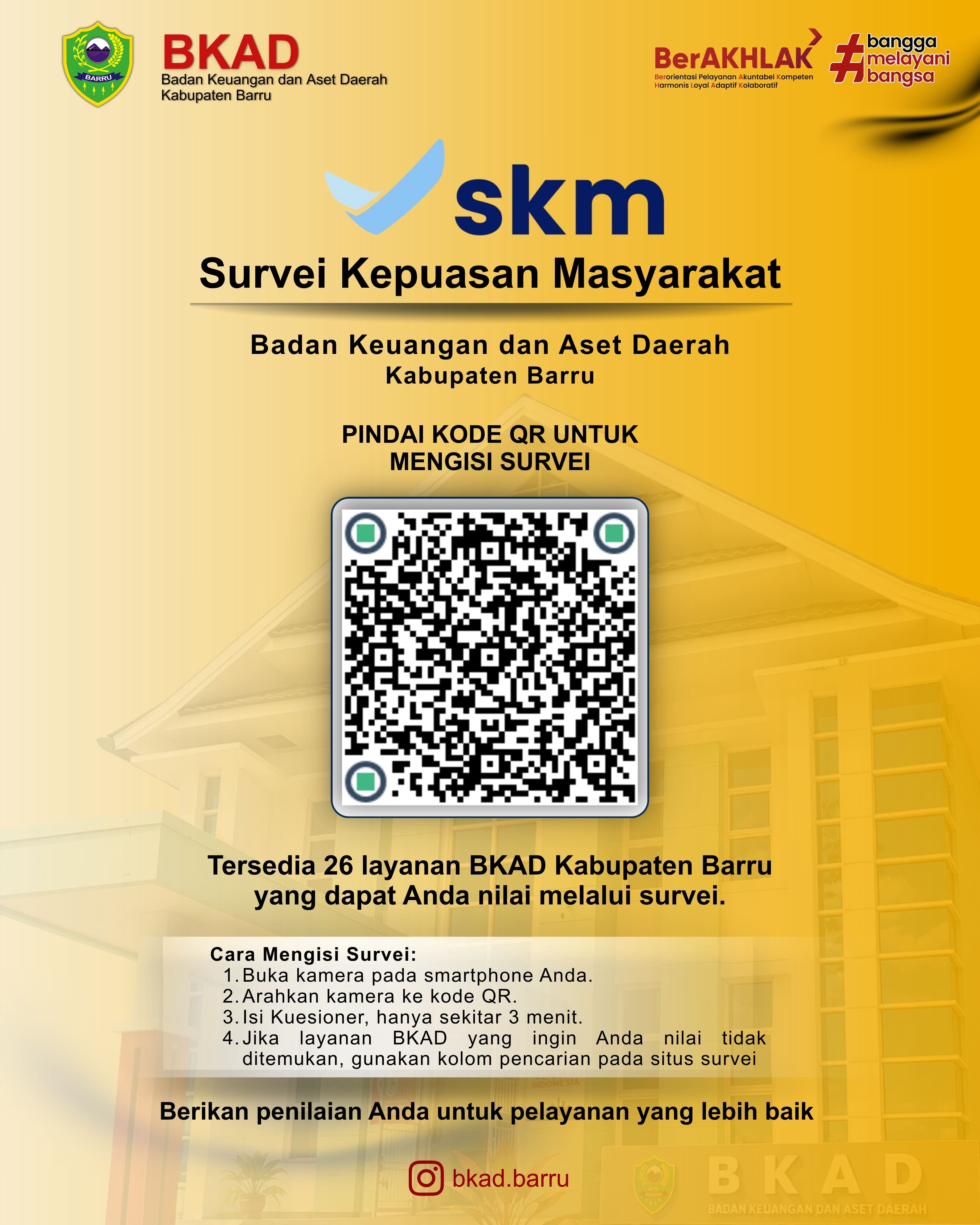 Survei Kepuasan Masyarakat BKAD Kabupaten Barru 2026